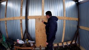Гараж для грузовика своими руками.