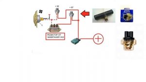 СХЕМА ВКЛЮЧЕНИЯ ЭЛЕКТРО-ВЕНТИЛЯТОРА ОХЛАЖДЕНИЯ РАДИАТОРА ДВИГАТЕЛЯ
