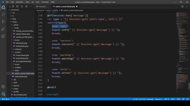 Laravel 8 Tutorial | How to add Toster in Project Part 69 смотреть онлайн