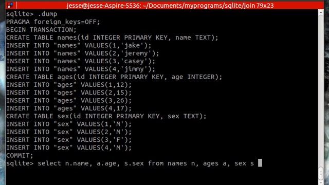join in sqlite смотреть онлайн