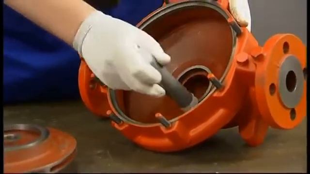 6 из 7. Монтаж насоса KSB Etaline - рабочее колесо, щелевые кольца смотреть онлайн