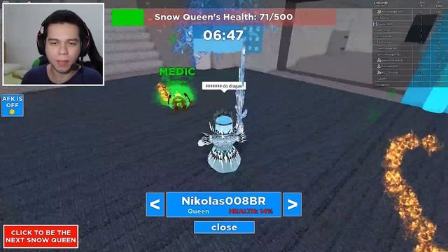 PROVEI SER A MELHOR RAINHA DESSE JOGO - DESTROY THE SNOW QUEEN no ROBLOX смотреть онлайн