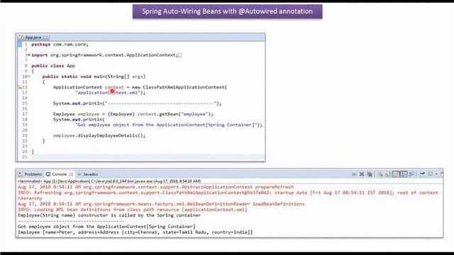 Simplifying Dependency Injection with @Autowired Annotation | Spring Tutorial смотреть онлайн