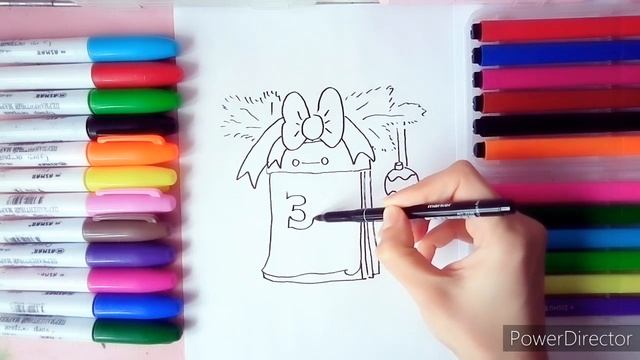 Простой и красивый новогодний рисунок//Год можно написать 2020? смотреть онлайн