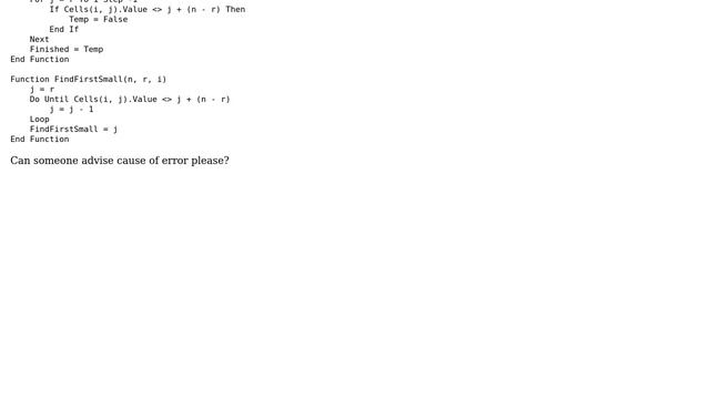 Excel VBA syntax error смотреть онлайн