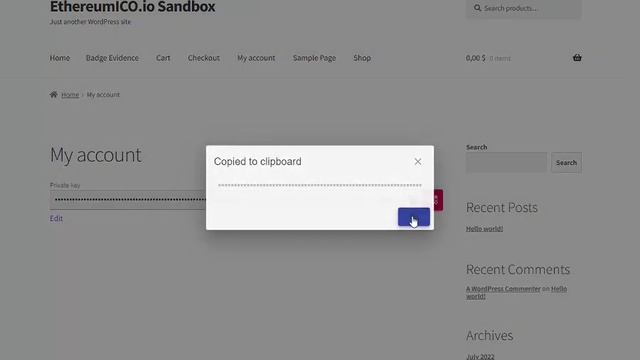Account Management Export Shortcode Demo - WordPress Ethereum Wallet Plugin смотреть онлайн