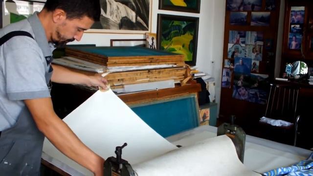 Отискивање репринта бакрореза Христофора Жефаровића смотреть онлайн