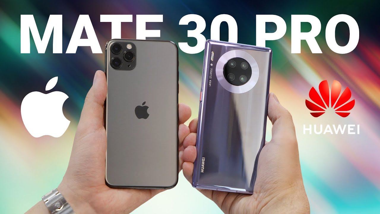 Распаковка Huawei Mate 30 Pro рядом с iPhone 11 Pro Max + камера (фото и видео) / ОБЗОР смотреть онлайн