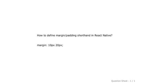 CSS : Margin or Padding Shorthand in React Native смотреть онлайн