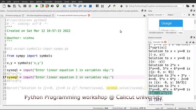Workshop on Python Programming - Calicut University - Day 6 смотреть онлайн