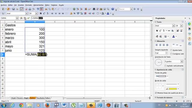 Autosuma Formula Calc Hoja de calculo OpenOffice Academia Usero Estepona смотреть онлайн