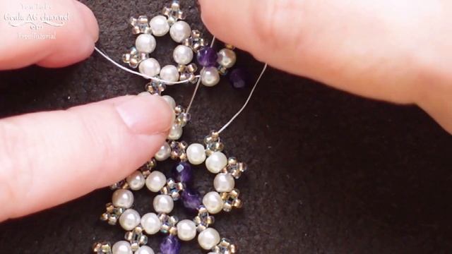 Cuff Beaded Bracelet Beginners Beading Tutorial Crystal Beads Bracelet DIY Jewelry смотреть онлайн