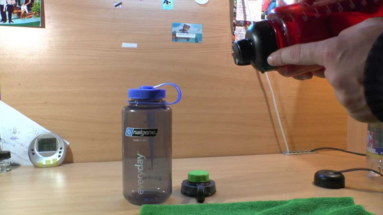 тест на герметичность бутылок Nalgene и LifeLine смотреть онлайн