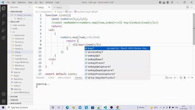 React Tutorial for Beginners in hindi Day 8 Render Lists смотреть онлайн