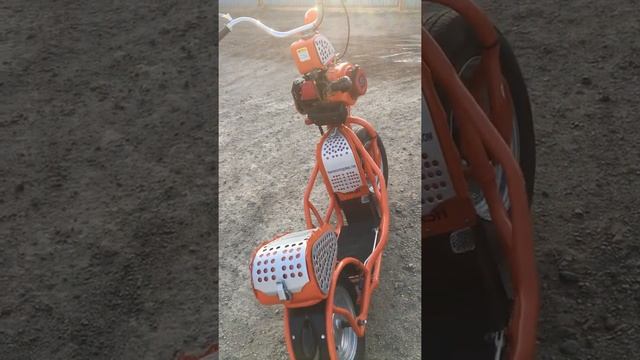 Самодельный самокат с мотором. смотреть онлайн