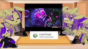 Glitchtrap’s Family ￼reacts to Darkest desires collab￼ part 2 ||gacha club||(my AU)