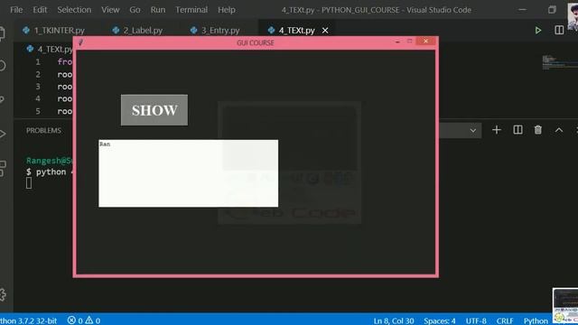 How to fetch Data From TextBox in Python #Part7 смотреть онлайн
