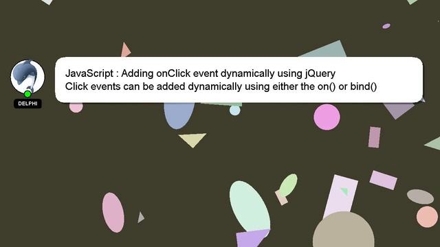 JavaScript : Adding onClick event dynamically using jQuery смотреть онлайн