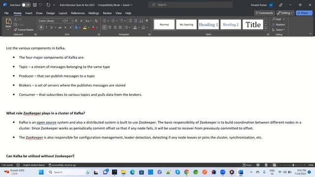 Kafka and Rabbit MQ Interview Questions and Answers for experienced & fresher Spring Boot Java 202 смотреть онлайн