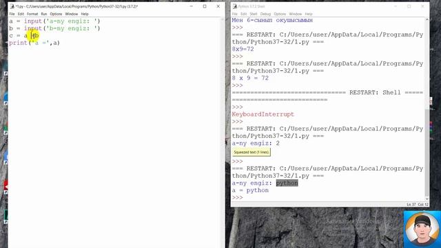 Python бағдарламалау тілінің синтаксисі смотреть онлайн