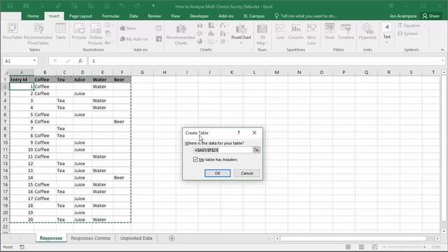 How to Analyze Survey Data Part 1 - Unpivot Data with Power Query смотреть онлайн