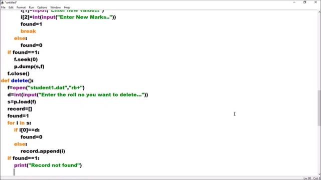 Class 12 Computer Science(2020-21) Binary File Handling. Delete a record in a binary file(part-10) смотреть онлайн