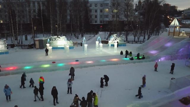 Ханты-Мансийск, Новогодняя столица 2019, Центральная площадь смотреть онлайн
