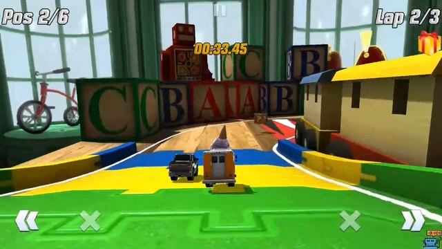 Table Top Racing - Micro machines - Android game for kids смотреть онлайн