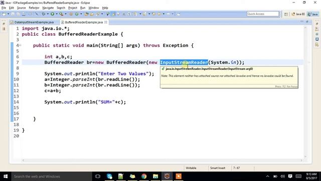 What is BufferedReader class in java. Explain with an example. смотреть онлайн