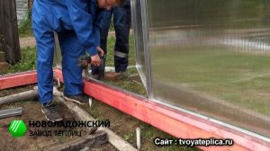Видеоинструкция сборки теплицы из поликарбоната «Сказка» - от Новоладожского Завода Теплиц.
