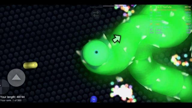 Slither.io A.I. SUPER BIG GIANT Snake Vs Tiny Snakes - Epic Skin Slitherio Vip Best Gameplay