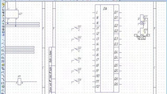 Урок 11. Компас-электрик (копирование УГО и частей схем). смотреть онлайн