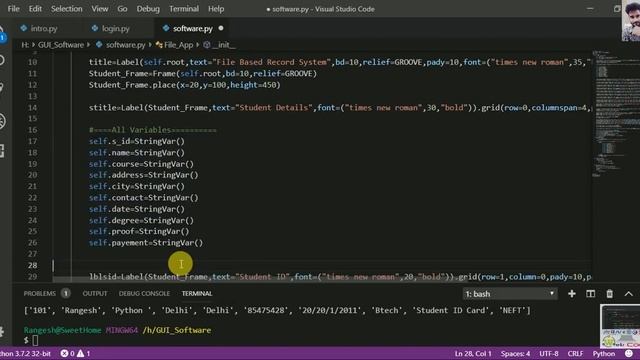 How to create a File based Record System in python #HINDI Part3 of 4 смотреть онлайн