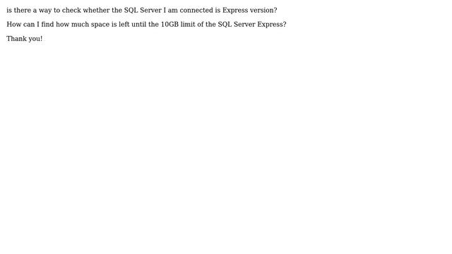 Databases: How to determine if the SQL Server running is Express version? смотреть онлайн