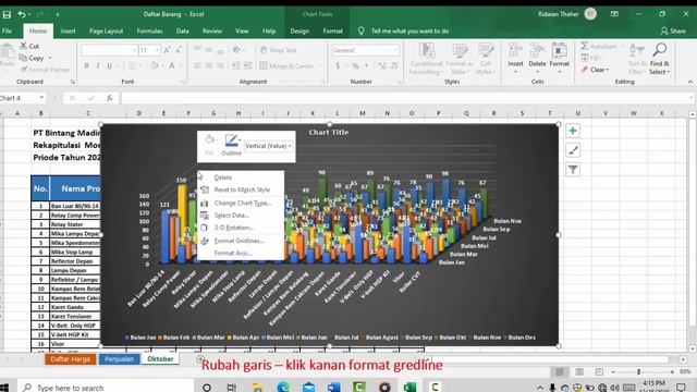 Cara Membuat Diagram dan Grafik Terbaru 2021 Di MS Excel смотреть онлайн