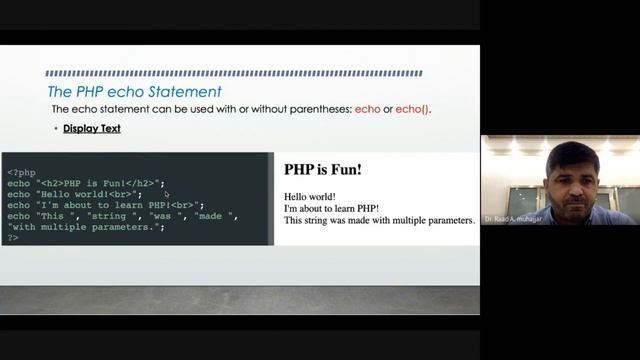 Lecture 5 : echo and print in PHP смотреть онлайн