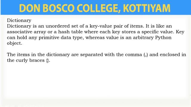 LECTURE -3.6 - WEB PROGRAMMING & PYTHON – MODULE 3- PYTHON DATA TYPES- PART2 - BCA- S4. смотреть онлайн