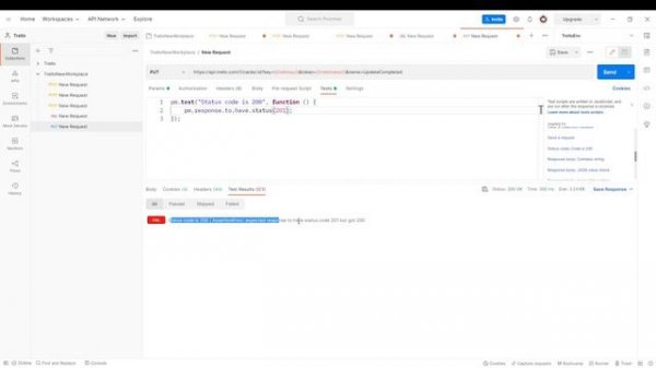 Writing Tests in Postman | Status Code 200