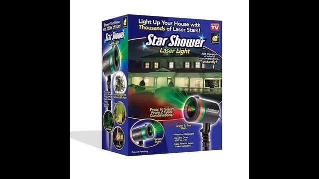 Лазерный звездный проектор Star Shower Laser Light Projector смотреть онлайн