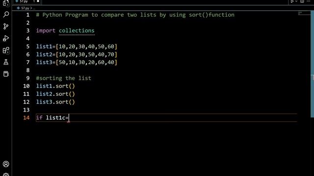 Compare Two Lists by using Sort()Function смотреть онлайн