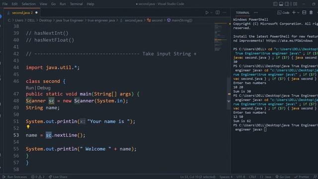 Scanner Class in Java | Input from Keyboard Java Tutorial 2 | Core Java Tutorial in Hindi смотреть онлайн