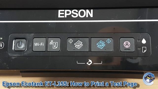 Epson EcoTank ET-L355: How to Print a Nozzle Check Test Page смотреть онлайн