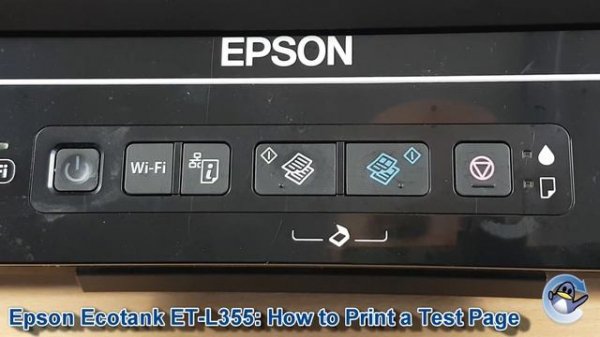 Epson EcoTank ET-L355: How to Print a Nozzle Check Test Page