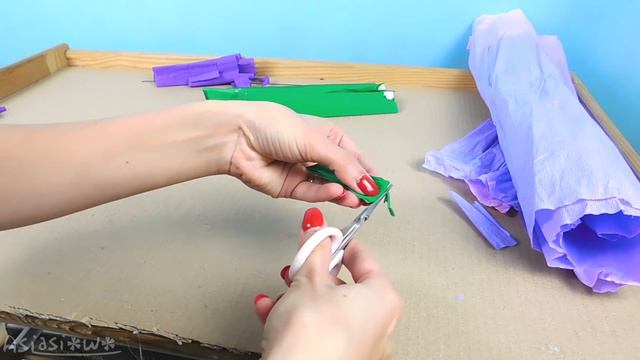 DIY Tissue paper lavender (ENG Subtitles) - Speed up #266 смотреть онлайн