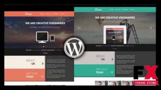 Preview Vision - One Page Creative WordPress Theme TForest смотреть онлайн