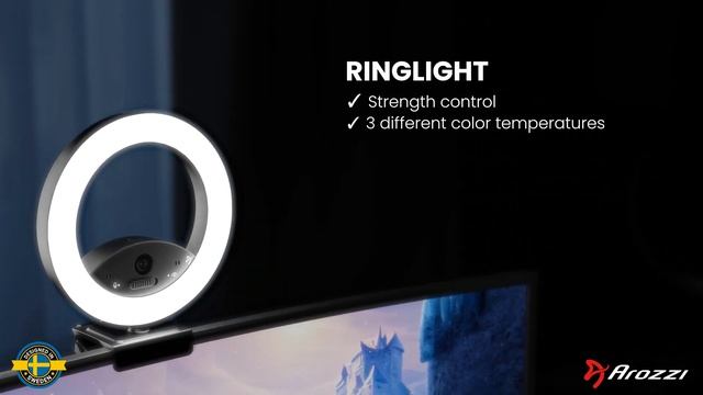 Arozzi Occhio Ringlight - True Privacy Webcam смотреть онлайн