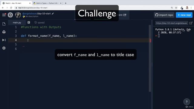 Functions with Outputs | 100 Days of Code: The Complete Python Pro Bootcamp for 2022 смотреть онлайн