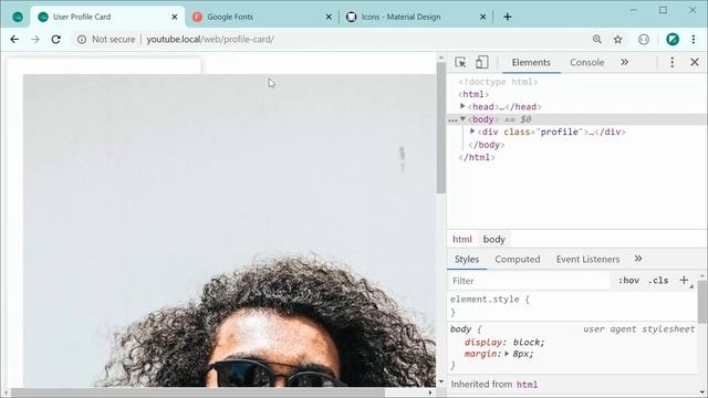 How to Create User Profile Cards using HTML & CSS - Web Design Tutorial смотреть онлайн