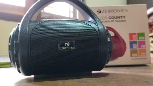 Zebronics Zeb County Portable Bluetooth speaker 3W sound review смотреть онлайн